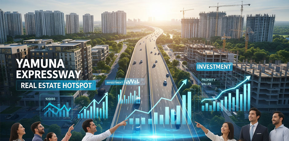 Yamuna Expressway real estate growth near Jewar Airport