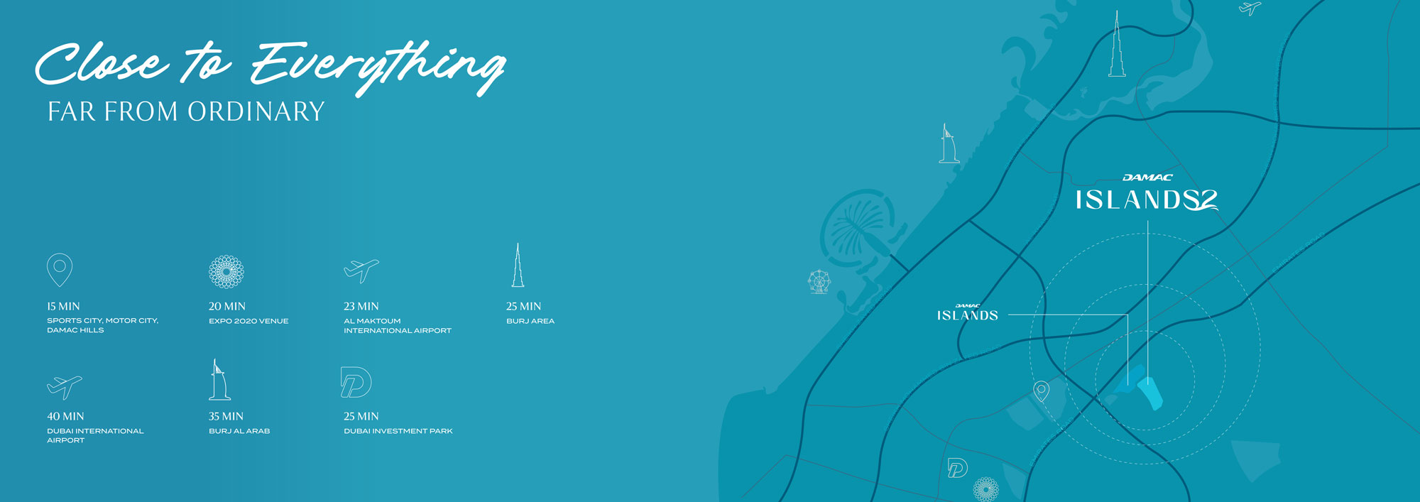Damac Islands 2 Location Map